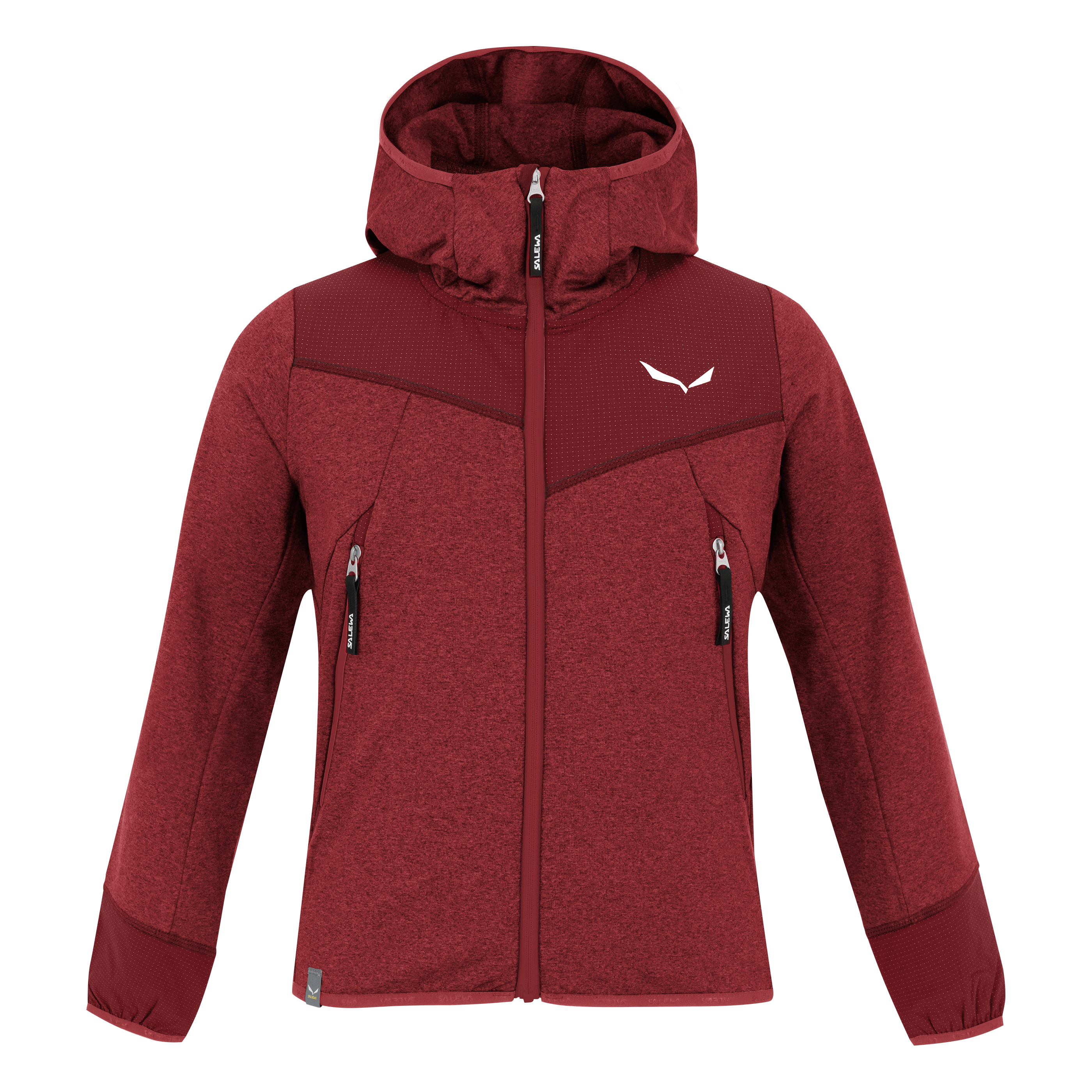 Chaqueta con capucha para niños Agner Melange Polarlite Full Zip