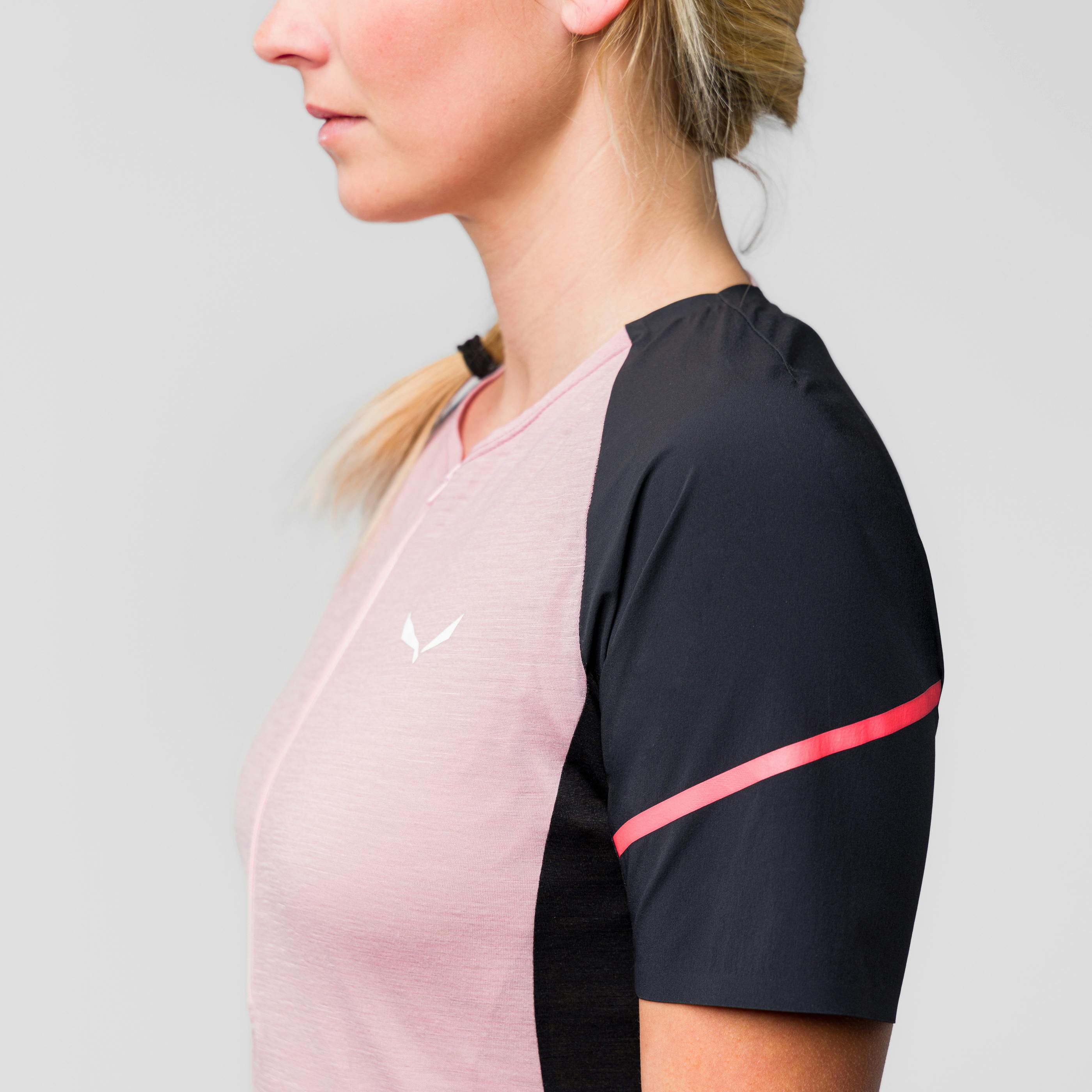 Camiseta Half Zip Vento Merino para Mujer