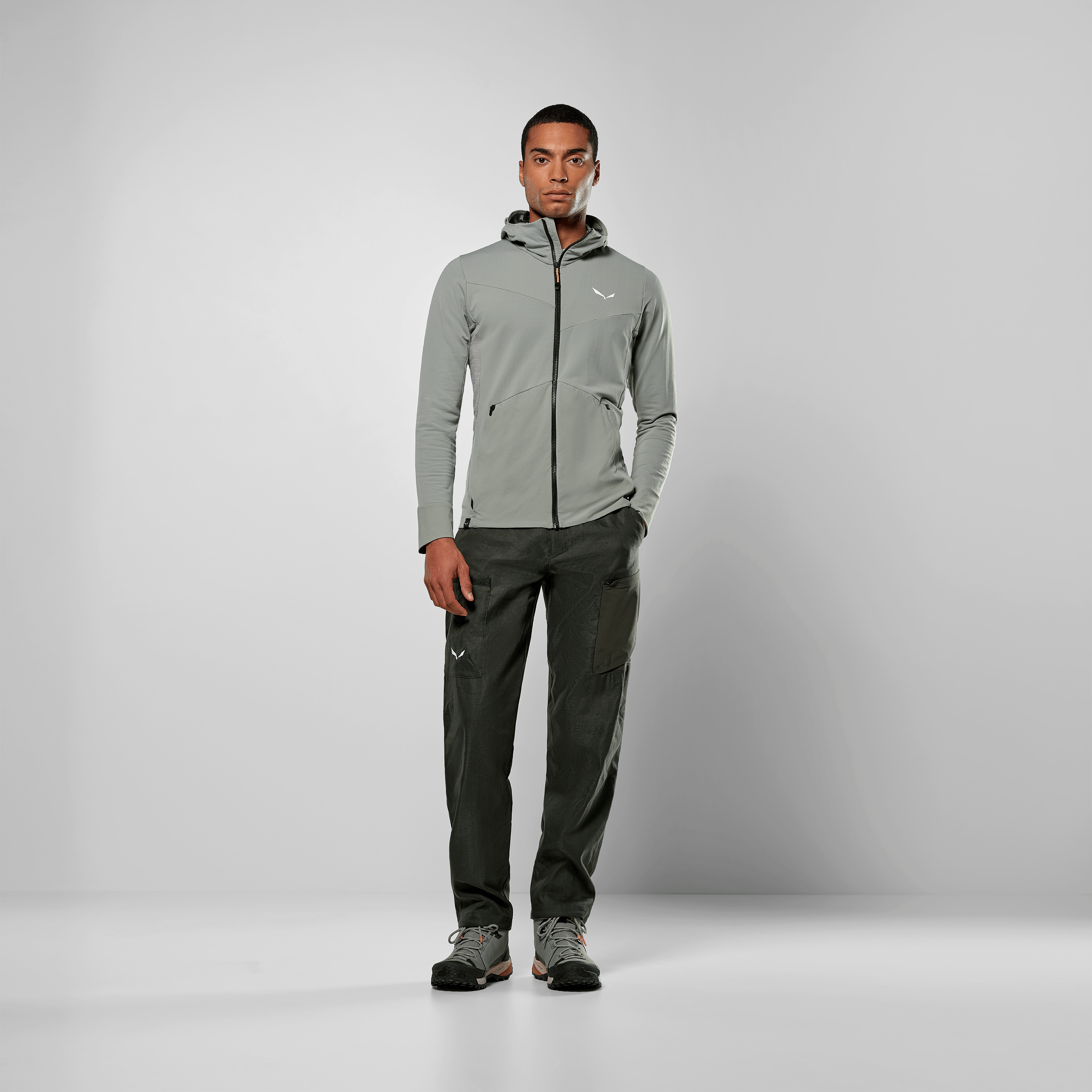 Chaqueta con capucha Puez Merino Durastretch para hombre