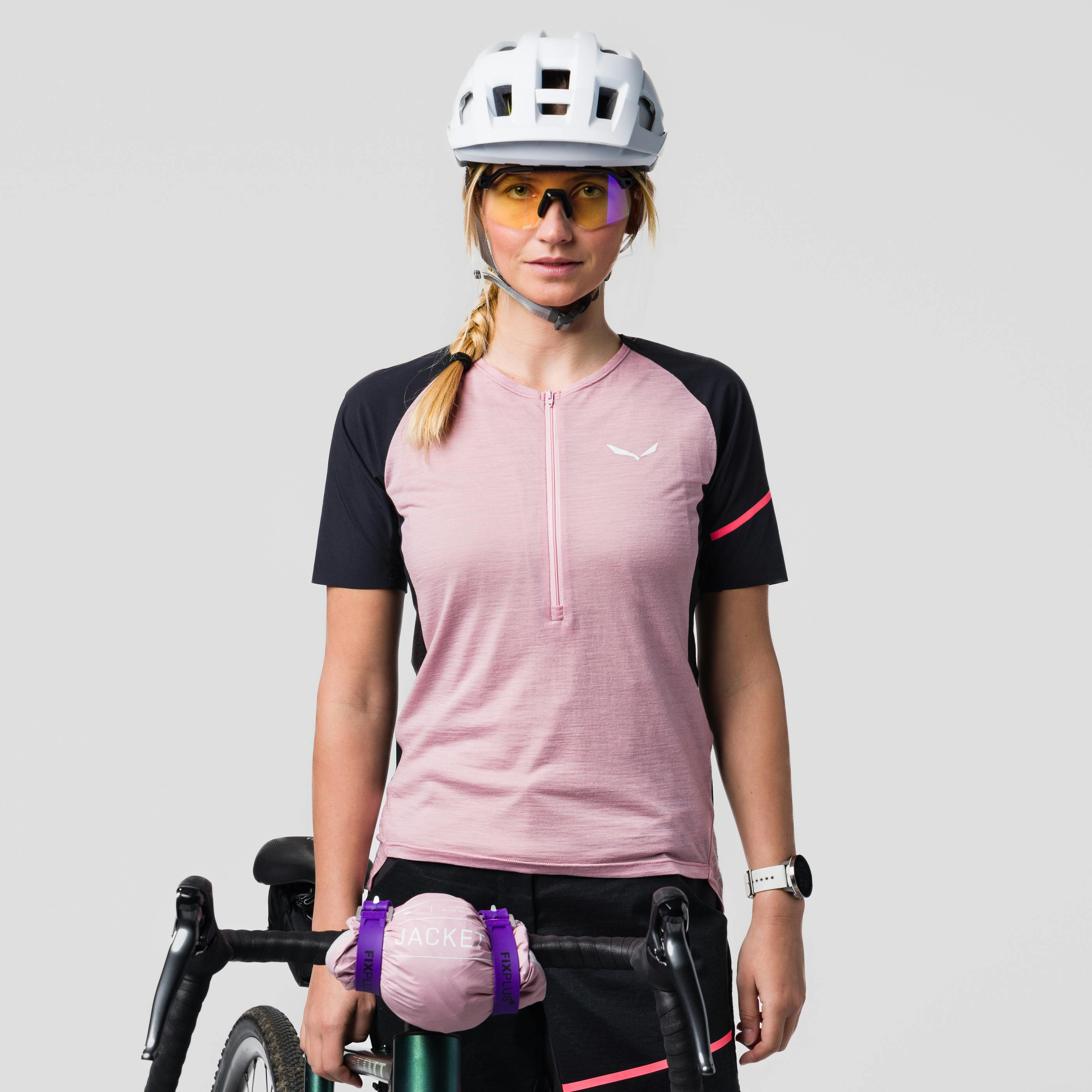 Camiseta Half Zip Vento Merino para Mujer