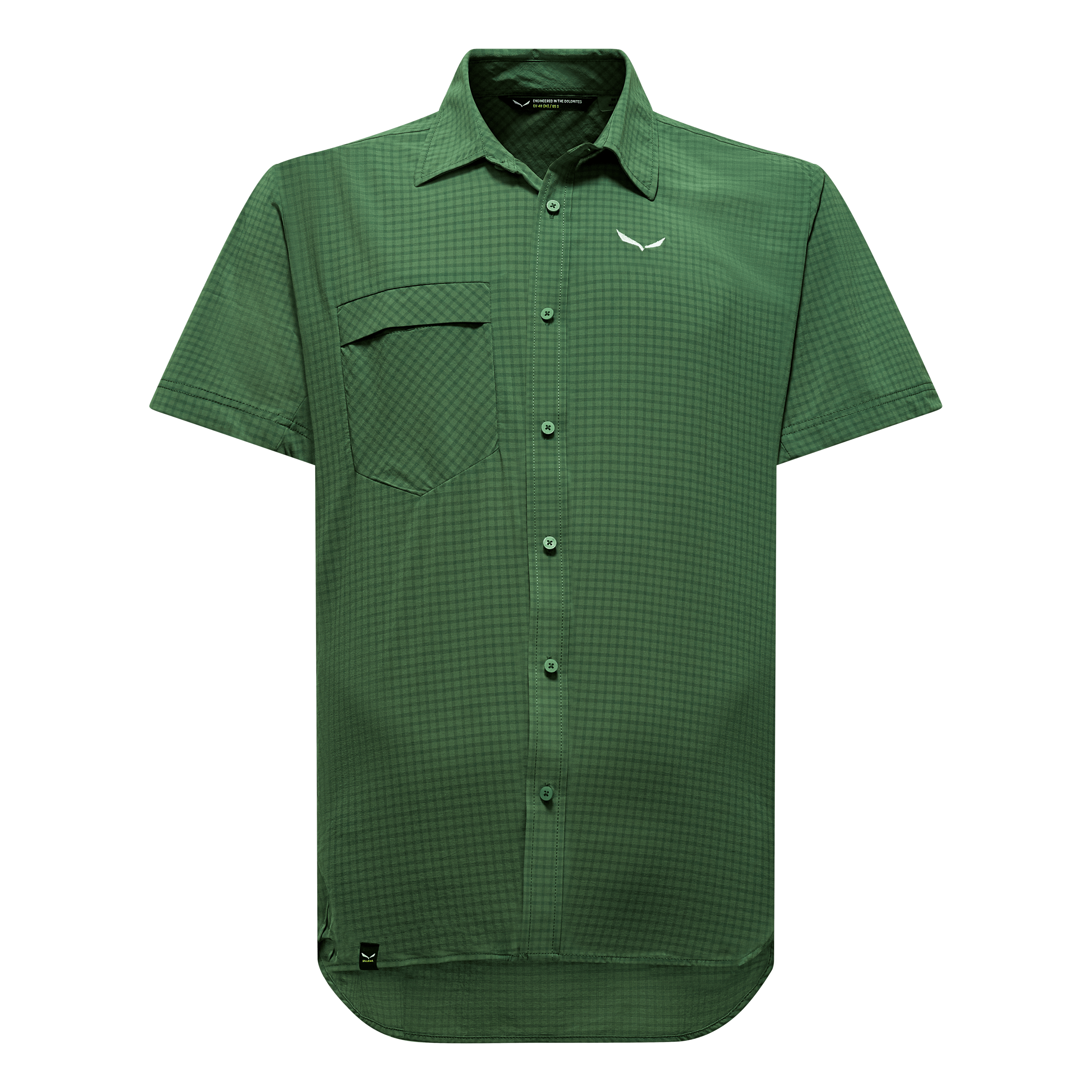 Camisa de manga corta para hombre Puez Minicheck Dry