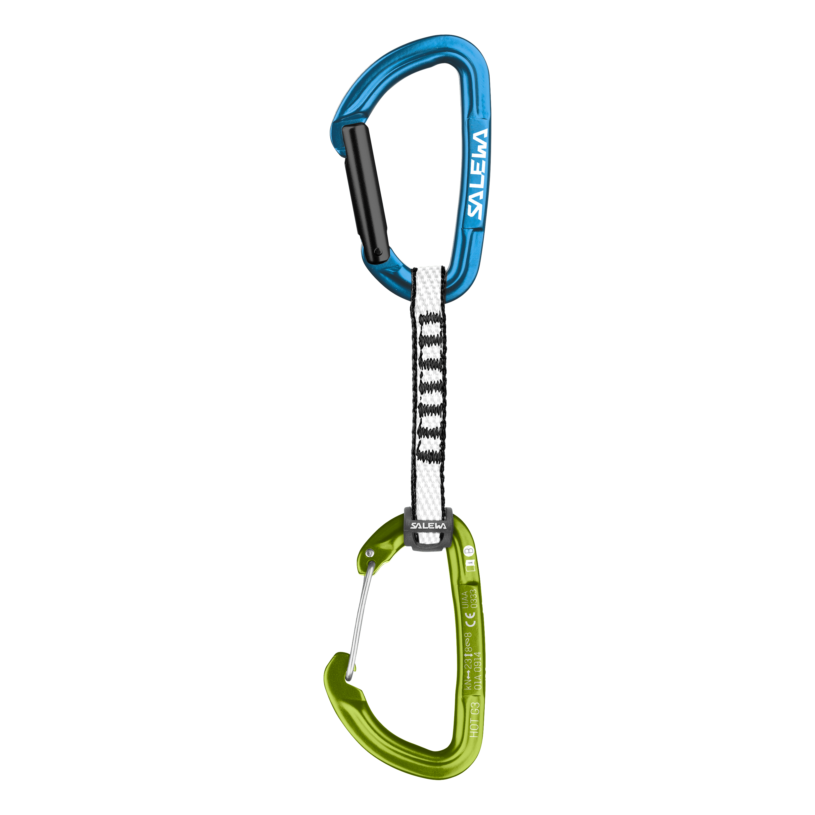 Juego de mosquetones rápidos Dyneema Hot G3 Recto/Cable