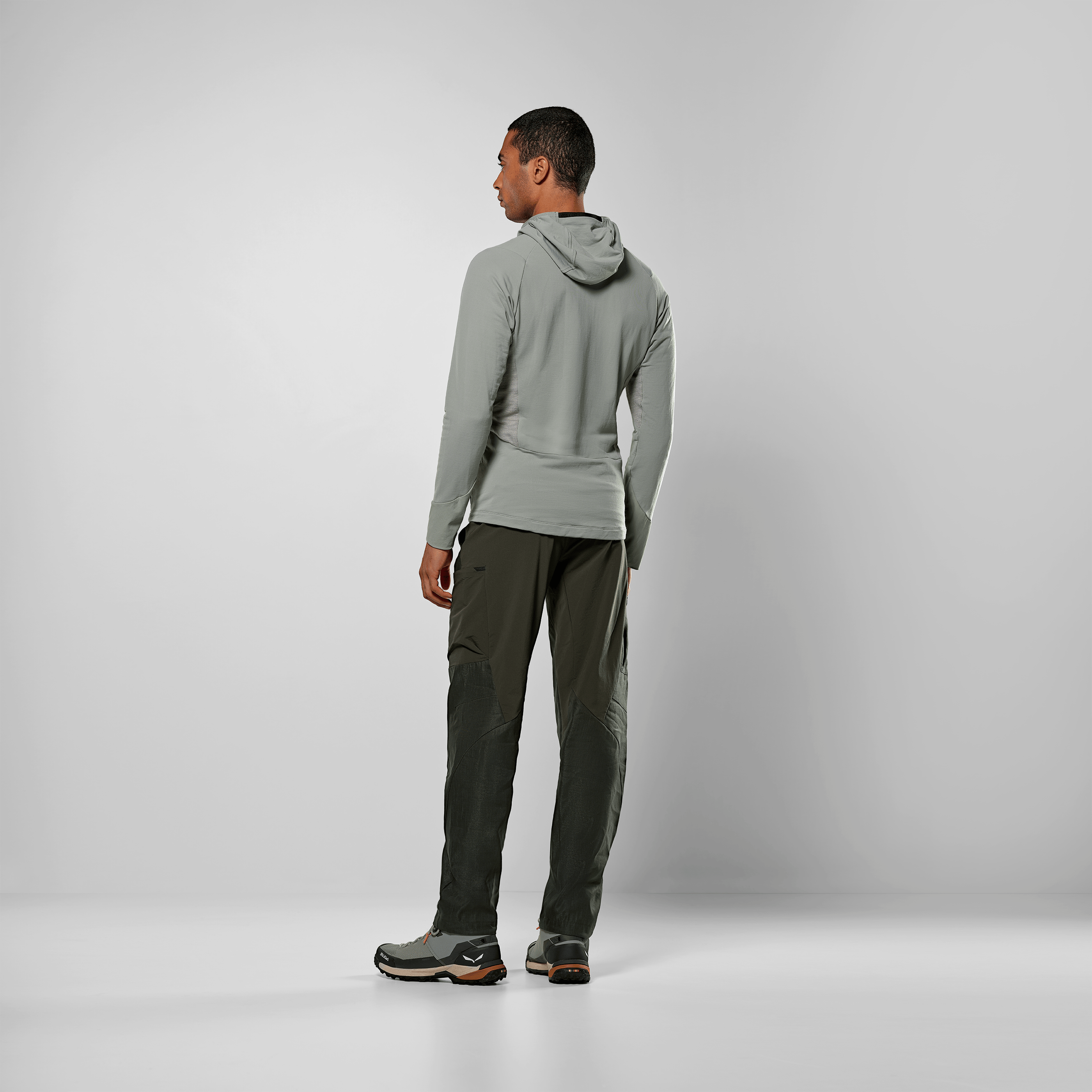 Chaqueta con capucha Puez Merino Durastretch para hombre
