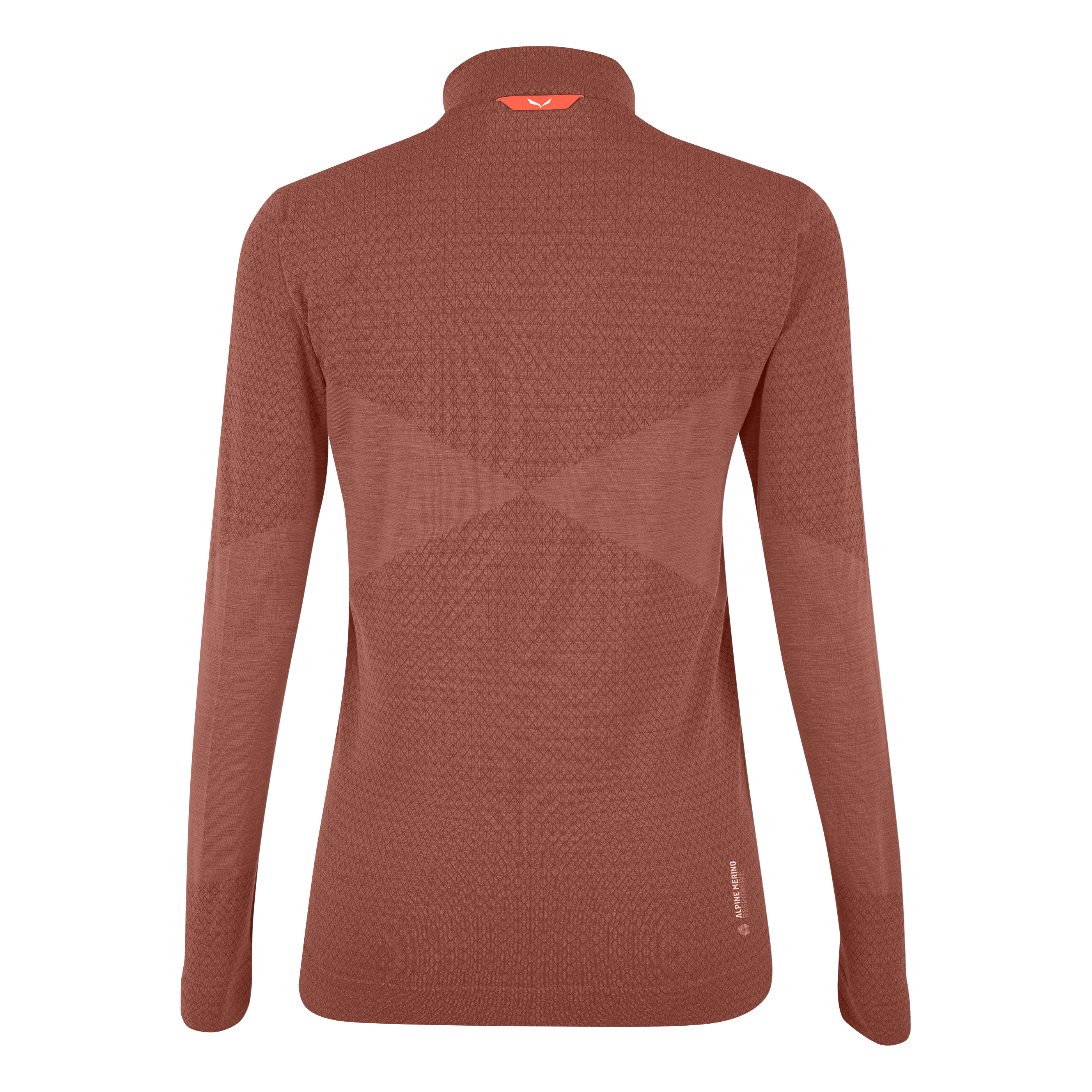 Camiseta mujer half zip ajustada Zebru