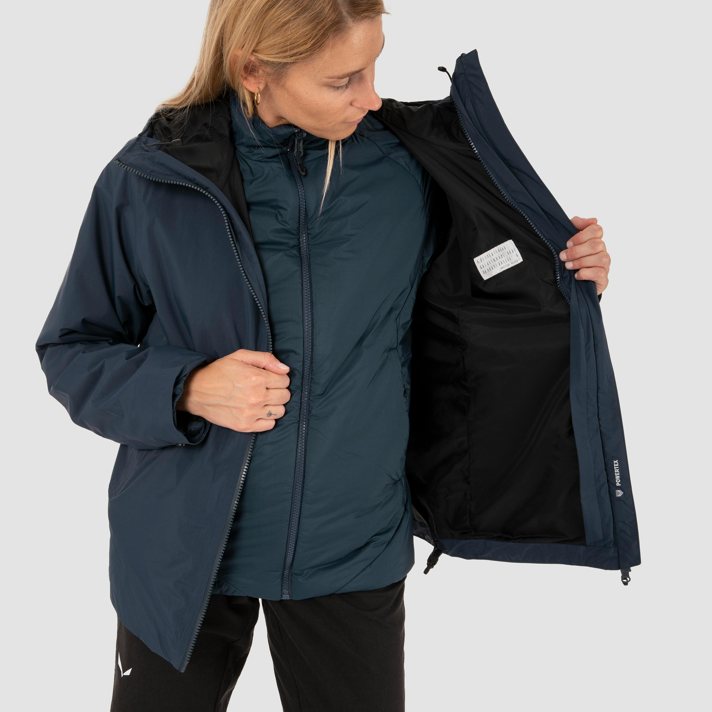 Fanes 2 Capas Chaqueta Powertex 2 En 1 para Mujer