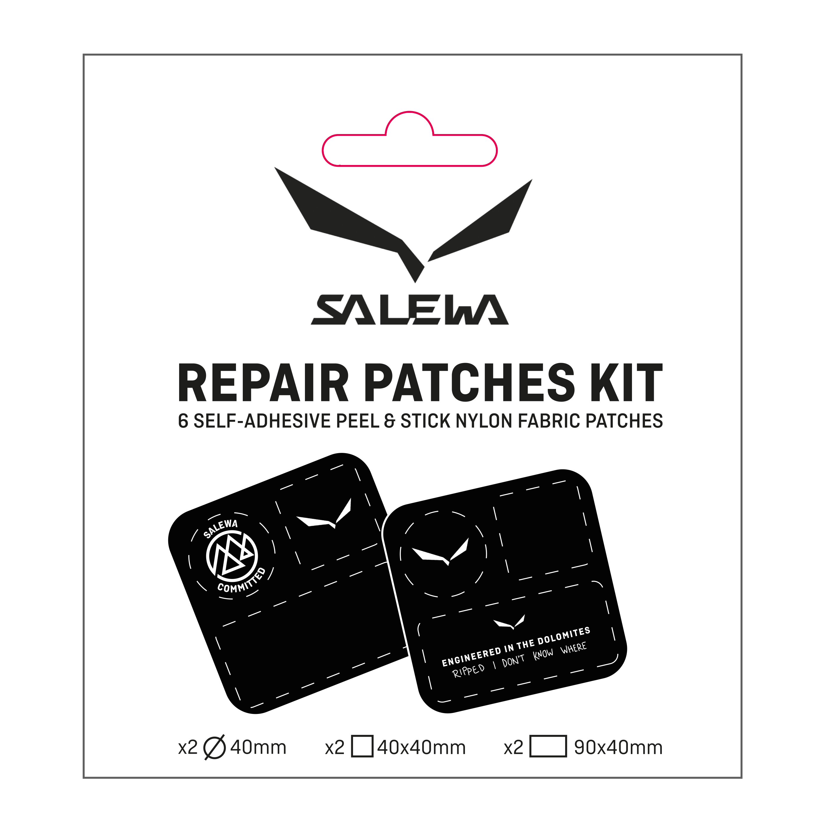Kit de parches de reparación Salewa 2 piezas